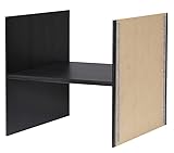 IKEA KALLAX Regal Einsatz mit 1 Boden, Schwarzbraun, 33x33 cm