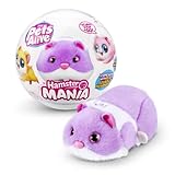Pets Alive Hamster Mania von ZURU, Purple Hamster, Pet Nurture, Soft Toy, Real Alive, 20+ Sounds Interactive, Electronic Pet, (Lila)