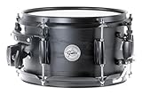 Gretsch Snare Drum Full Range Ash - 10" x 6" - 10-lagiger Esche Kessel - Satin Ebony Finish/schwarz - Black Hardware - GTS Mount - S1-0610-ASHT