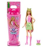 Barbie Pop-Reveal-Set aus Puppe und Accessoires, Shakes-Serie, duftende helle Häschen-Modepuppe & Haustier, mit 8 Überraschungen inklusive Farbwechsel, JCN88