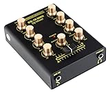 Pronomic DX-10 MKII DJ Mixer - kompakter 2-Kanal-DJ-Mixer mit zwei Line-Eingängen und 2-Band Equalizer - Mikrofoneingang mit separatem Laustärkeregler - Master- und Kopfhörer-Ausgang - schwarz