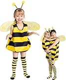 Seawhisper Bienen Kostüm Kinder Bienenkostüm Faschingskostüme Karneval Mädchen 92 98 104