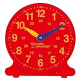 Wiemann Lehrmittel Lernuhr für Schüler, Schüleruhr, Demonstrationsuhr, 12 cm Ø