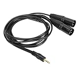 SALUTUY XLR-Adapterkabel, reduziert Übertragungsverlust, hohe Klangqualität, langlebig und praktisch, Y-Splitter-Kabel für Studio-Geräte für Live-Performance.