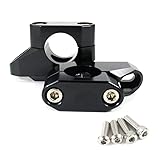 GLILAR Lenkerklemmen-Riser Kompatibel Mit Yamaha Für XVS 1100 Für V-Star 1100 2002-2009 25,4 Mm 1 Zoll Motorrad-Lenker-Riser Nach Hinten Verschoben, Montage-Riser, Modifizierte Teile(Black)