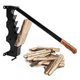 ECD Germany Holzspalter Spanmesser, Brennholzspalter manuell aus stabilem Gusseisen, robuster Kaminholzspalter mit 41cm Klinge, Anzündholz Spalter zur Wandmontage, Kraftspalter für höchste Sicherheit