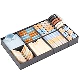 Yucch Schubladen Organizer 8er Set – passend für IKEA PAX 100x58 cm, faltbare Aufbewahrungsboxen mit verstärktem Boden für Unterwäsche, Socken & Babykleidung (Grau)