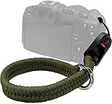 Vickey Handschlaufe Kamera, Kamera Schlaufe Handgelenk Kamera Handschlaufe Schnellverschluss / Paracord Camera Strap - Oliv grün