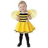 Amscan International 999673 Bumble Bee Alter 1–2 Mädchen Fancy Kleid Animal Insekten Buch Woche Kinder Kostüm, Gelb/Schwarz