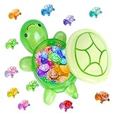 HXJFGDM Glow in The Dark Schildkröten Set - 30 Miniatur Schildkröten + 12cm Große Schildkröte aus Harz, Sommerdeko für Garten, DIY-Landschaftsbau & Wohnkultur​ ﻿