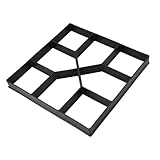 Betonform, Pflasterform aus Kunststoff Pflasterform für Beton 8 Gitter Gießform Betonplatte Gehweg Form Betonpflaster Gehwegplatten für Pflastersteine Terrassenplatten