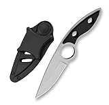 Omesio Gürtelmesser Outdoor, Kleines Jagdmesser mit stabiler Scheide - mini EDC Messer, Geschenke für den Outdoor-Angler und Camping-Sportler.