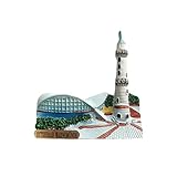 Germany Rostock 3D Ostseebad Warnemunde Kühlschrankmagnet Souvenir Geschenk, Kunstharz, handgefertigt, Rostock, Kühlschrankmagnet, Heim- und Küchendekoration, Kollektion