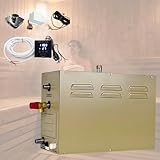 UORDBY Dampfduschen-Set, 3–12 kW, Aromatherapie-Dampfkopf, selbstentleerendes System, LED-Touchscreen-Steuerung, für Private und gewerbliche Sauna, Dusche, Bad und Spa 4.5KW