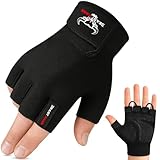 BEAST RAGE Fitness-Handschuhe für Training, rutschfest,gepolsterte Handfläche,Halbfinger-Workout,Gewichtheben-Handschuhe, Radfahren, Crossfit,Krafttraining