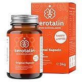 Serotalin ORIGINAL - Energie Kapseln mit 5-HTP + Vitamin D3 | Serotonin und Dopamin Tabletten hochdosiert mit Vitamin B12, B6, Zink + Koffein | 100% vegan für 2 Monate