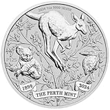 Generisch 1 Unze Silbermünze - Australien - 125 Jahre PerthMint 2024 - Känguru Kookaburra Koala 1 Oz Silber Silver Coin