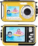 Unterwasserkamera wasserdichte Kamera zum Schnorcheln Full HD 2.7K 48MP Video Recorder Selfie Dual Screens 10FT 16X Digital Zoom wasserdichte Digitalkamera
