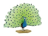 Bullyland 69390 - Spielfigur Pfau, ca. 8,6 cm große Tierfigur, detailgetreu, PVC-frei, ideal als kleines Geschenk für Kinder ab 3 Jahren