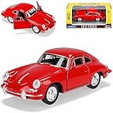 Welly Porsche 356b Coupe Rot 1959-1963 ca 1/43 1/36-1/46 Modell Auto