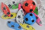 Schnooridoo 12 x Kunststoffball Fussball Ball 20 cm PVC Fußball im Netz Give Away Kindergeburtstag