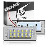 TECTICO LED Kennzeichenbeleuchtung SMD Ultra Weiß Heller Canbus Kompatibel mit BMW E53 X5 E83 X3 Nummernschildbeleuchtung, 2 Stück