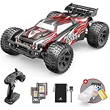 DEERC 9206E RC Ferngesteuertes Auto mit 48 km/h High Speed, 4WD 1:10 RC CAR Off-Road 2.4GHz Funkfernsteuerung Monstertruck Buggy,2 Akku lange Laufzeit,Crawler Spielzeug Rennwagen für Kinder Erwachsene