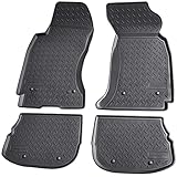 Recambo 3D Gummi Fußmatten kompatibel für Audi A4 8D B5 Limousine Avant BJ 1994-2001 | Auto Gummimatten | Passgenau | mit Rand | schwarz
