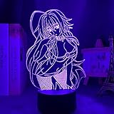 3D Nacht Lampe Illusion Lampe Osterdeko Led Light Anime High School DxD Rias Gremory for Kids Bedroom Decor Night Light Brithday Gift Room 3d Lamp High School DxD Manga KDWLKJ ZMSY