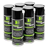 Spraytive Power 6 x 400ml Druckluftspray/Druckluftreiniger mit 100mm Sprühverlängerung | Druckluft aus der Dose (Air Duster) | für die Reinigung von Tastatur, PC/Computer, Kamera | Made in Germany!