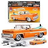 Mattel Brick Shop Hot Wheels Elite Serie Bauset, Custom ’62 Chevy Pickup mit 858 Teilen, realistischen Details und individuellen Aufklebern, für Sammler und Kinder ab 10 Jahren, JFT20
