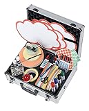 FRANKEN Moderationskoffer Profi, Moderatorenkoffer mit Inhalt, Über 2.500 Teile für Schulungen und Meetings, Mit Griff und Schultergurt, Aluminium, UMK