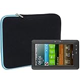 Slabo Tablet Tasche Schutzhülle kompatibel mit Elyricon EBX-710.TFT Hülle Etui Case Phablet aus Neopren – TÜRKIS/SCHWARZ