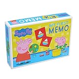 Barbo Toys - Peppa Wutz - Mein Erstes Memory - Für Kinder ab 3 Jahren – Memory Spiel - 32 Karten illustriert mit Peppa Pig Motiven – Lernspiele ab 3 Jahre - Offizielles Peppa Wutz Spielzeug