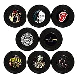 8 Stück Schallplatten Dekoration,7 Zoll Rock'n'Roll Musik Party Dekorationen,50er Jahre Rock Party Dekorationen,Zur Dekoration Von Bars, Cafés, Dessertläden (Zufällige 8 Arten)