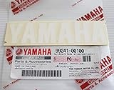 Ganz Neu 100% Original Yamaha Abziehbild Logo Logo 100mm X 23mm Weiß Selbstklebend Motorrad / Jet Ski /Atv / Schneemobil