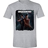 Uncharted - The Lost Legacy Cover Herren T-Shirt - Grau Meliert, Große:M