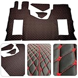 LKW- Fußmatten/Automatten passend für Mercedes Actros MP4, MP5, MP6, Gefederter Beifahrersitz - Elegante Steppungen