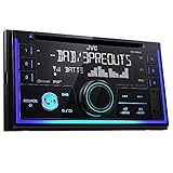 JVC KW-DB93BT Doppel-DIN CD-Receiver mit Digitalradio (DAB+), Bluetooth-Freisprechfunktion und Audiostreaming Schwarz