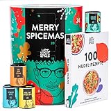 Just Spices Großer Gewürz Adventskalender 2022 I Weihnachtskalender mit 24 Gewürzmischungen + Kochbuch I Hochwertige Gewürze als Geschenk für Männer und Frauen I insgesamt 4,5 kg (2022) (Grün)