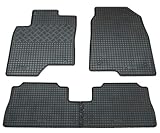 Gummi Fußmatten Set, 4teilig, Gummifußmatten Gummimatten Matten