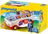 PLAYMOBIL 1.2.3 6773 Reisebus mit Gepäckfächern mit Sortierfunktion, für Kinder ab 1,5+ Jahren