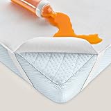 ALVI wasserdichte Betteinlage - Matratzenauflage 70x140 cm - Molton Matratzenschoner für Kinder und Baby Matratzen - ÖkoTex Standard 100 geprüft, weich & Kochfest