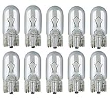 10x Stück – W5W - T10 - 12V - 5W - W2.1x9.5d - KFZ Beleuchtung - LONGLIFE - Glühlampe Glassockellampe Glühbirne Soffitte Autolampen WERKSTATTWARE / chiavi