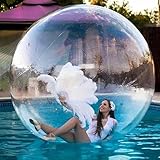 GAYAYAS Walk On Water Walking Ball, Aufblasbarer Zorb Ball Reißverschluss, Wasserdicht, Tizip-Reißverschluss, Aufblasbare Wasserrolle, Für Wasserunterhaltung Im Schwimmbad 1.8m