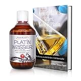 Kolloidales Platin 500ml / 10ppm | Gratis E-Book | HVAC - Platinwasser hergestellt im eigenen Labor | Braunglasflasche | Messbecher | Hohe Konzentration | Hochwirksam | Made in Austria
