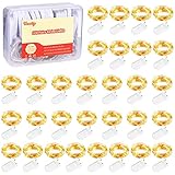 30 Stück Lichterkette Batterie 10 LED Lichterkette mit Batterie 1M LED Lichterkette 3.3FT Lichterketten für Innen Weihnachten Deko