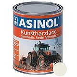 ASINOL Wirtgen weiß 1.000 ml Kunstharzlack Farbe Lack 1l Liter Dose
