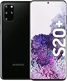 Samsung Galaxy S20+ 5G Smartphone, Triple Kamera 64 MP, 12 GB RAM, Hybrid SIM, Android 10 to 13 - Deutsche Version (128 GB, Cosmic Schwarz)