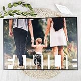 Geschenk Familie Holzbild - Foto Geschenke - personalisierbar zum Hinstellen/Aufhängen opt. beleuchtet Wir Schenken Uns Nichts Geschenke, Familien Geschenkideen, Schild Familie - Geschenke Familie